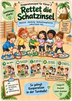 Vorschau - Arbeitsblätter - Kooperationsspiel "Rettet die Schatzinsel" - Deckblatt