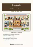 Vorschau - Arbeitsblätter - Das Gericht – Lesespurgeschichte mit Rätselaufgaben (Klasse 9) - Seite 1