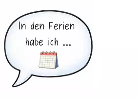 Vorschau - Präsentationen/Tafelbilder - Satzstarter für den Erzählkreis nach den Ferien - Seite 2