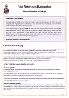 Vorschau - Arbeitsblätter - Vom Ritter zum Buchdrucker Wie das Mittelalter zu Ende ging - Deckblatt