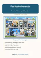 Vorschau - Arbeitsblätter - Das Nachrichtenstudio – Lesespurgeschichte mit Rätselaufgaben (Klasse 9) - Seite 1