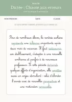 Aperçu - Préparation de séance / Séance complète - Dictée Chasse aux erreurs CM2 +2 fiches d'activités - Page 2