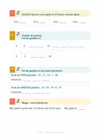 Voorbeeld - Huistaken 2de leerjaar wiskunde - deel 2 - Pagina 1