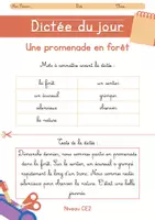 Aperçu - Préparation de séance / Séance complète - Dictée du jour CE2 +5 fiches d'activités - Page 2