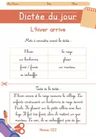 Aperçu - Préparation de séance / Séance complète - Dictée du jour CE2 +5 fiches d'activités - Page 3