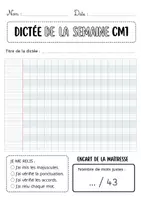Aperçu - Préparation de séance / Séance complète - Dictée CM1 +3 fiches d'activités - Page 2