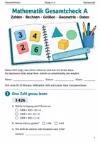 Vorschau - Arbeitsblätter - Mathematik Gesamtcheck A Klasse 5–6 - Deckblatt