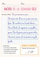 Aperçu - Préparation de séance / Séance complète - Dictée CE2 +2 fiches d'activités - Page 2