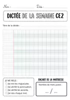 Aperçu - Préparation de séance / Séance complète - Dictée CE2 +2 fiches d'activités - Page 3