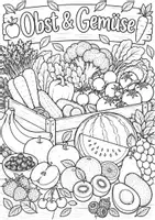 Vorschau - Mal- und Bastelvorlagen - Gesund & Bunt – Ausmalbuch Gesunde Ernährung | Klasse 5–7 | Ernährungsbildung - Seite 3