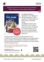 Vorschau - Mal- und Bastelvorlagen - Begleitmaterial für die Geschichte 'Carli, Mango und die Weihnachtspost' - Seite 1
