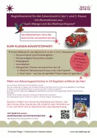 Vorschau - Mal- und Bastelvorlagen - Begleitmaterial Adventszeit - Carli und Mango - auch ohne die Geschichte zu bearbeiten - Deckblatt