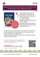 Vorschau - Mal- und Bastelvorlagen - Begleitmaterial Adventszeit - Carli und Mango - auch ohne die Geschichte zu bearbeiten - Seite 1