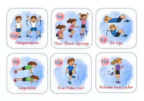 Vorschau - Stationenlernen - Bewegungsaufgaben für Erwärmung/ Staffel/ Zirkeltraining - Seite 2