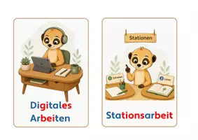Vorschau - selbst erstellte Cliparts/Grafiken - Sozialformkarten Erdmännchen - Seite 3