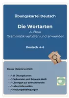 Vorschau - Arbeitsblätter - Übungskartei Wortarten Aufbau Erweiterungsset Deutsch Klasse 4-6 - Seite 1