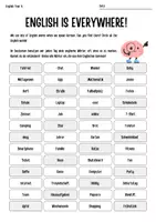 Vorschau - Arbeitsblätter - English is everywhere! Der Einstieg in den Englischunterricht! - Deckblatt