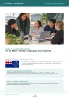 Vorschau - Stundenentwürfe - Māori heute Sprache & Identität 1 Unterrichtsstunde · Planung & Lösungen · ZP 10 - Seite 1