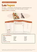 Vorschau - Arbeitsblätter - Spanisch A1: Las tapas (Die Tapas) - Deckblatt