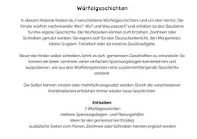 Vorschau - Arbeitsblätter - Würfelgeschichten im Herbst - Seite 2