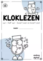 Voorbeeld - het uur, half uur, kwart over en kwart voor - Pagina 1