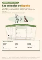 Vorschau - Arbeitsblätter - Spanisch A1 Fünferpaket: Tiere und Natur - Seite 1