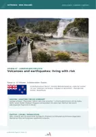 Vorschau - Stundenentwürfe - Vulkane & Erdbeben in Neuseeland 1 Unterrichtsstunde · Planung & Lösungen · ZP 10 - Seite 1