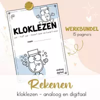 Voorbeeld - het uur, half uur, kwart over en kwart voor - Voorblad