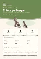 Vorschau - Arbeitsblätter - Spanisch A1: El lince y el bosque (Der Luchs und der Wald) - Seite 1