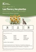 Vorschau - Arbeitsblätter - Spanisch A1: Las flores y las plantas (Blumen und Pflanzen) - Seite 1