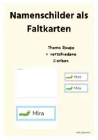 Vorschau - Poster - Namensschilder-Bundle | Farbsystem, Faltkarten & Vorlagen - Seite 1