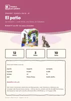 Vorschau - Arbeitsblätter - Spanisch A1: El patio (Der Innenhof) - Seite 1