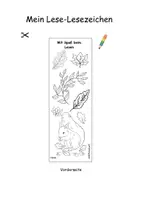 Vorschau - Arbeitsblätter - 🍁Lesezeichen Herbst zum Ausmalen | mit Differenzierung | lesen, ausmalen und reflektieren | Klasse 1-4 | Leseförderung | lesen im Herbst - Seite 1