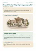 Vorschau - Arbeitsblätter - Österreichischer Nationalfeiertag einfach erklärt - Seite 1