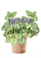 Vorschau - Poster - Geburtstagskalender Pflanzen - Deckblatt