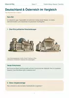 Vorschau - Arbeitsblätter - Deutschland & Österreich im Vergleich - Seite 1