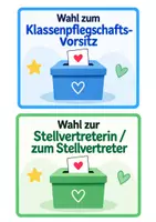 Vorschau - Arbeitsblätter - Stimmzettel & Wahlmaterial für den Elternabend – Klassenpflegschaftswahl - Seite 1