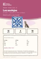 Vorschau - Arbeitsblätter - Spanisch A1: Los azulejos (Die Kacheln) - Seite 1