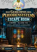 Vorschau - Stationenlernen - Periodensystem Escape Room | Klasse 7/8 Chemie - Deckblatt