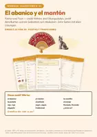 Vorschau - Arbeitsblätter - Spanisch A1: El abanico y el mantón (Fächer und Tuch) - Deckblatt