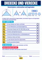 Vorschau - Arbeitsblätter - Dreiecke & Vierecke | Klasse 8 Arbeitsheft - Seite 1