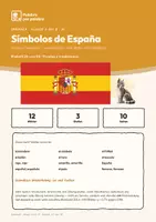 Vorschau - Arbeitsblätter - Spanisch A1: Símbolos de España (Symbole Spaniens) - Seite 1