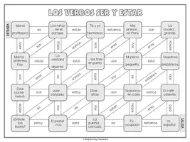 Vorschau - Arbeitsblätter - Ser y Estar Labyrinth – Spanisch Arbeitsblatt (Laberinto) - Seite 3