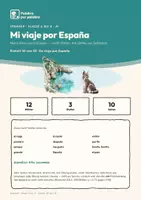 Vorschau - Arbeitsblätter - Spanisch A1: Mi viaje por España (Meine Reise durch Spanien) - Seite 1
