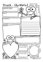 Vorschau - Arbeitsblätter - Steckbrief Frosch - Seite 2