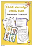 Vorschau - Stundenentwürfe - Sequenz Religion Klasse 2 - Ich bin einmalig und du auch - Deckblatt