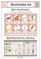 Vorschau - Spiele - Buchstabeneinführung - Bild-/Wortkarten, Spiele - Deckblatt