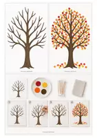 Vorschau - Arbeitsblätter - Kreativprojekt Herbstbaum - Baum im Herbst Kunst - Seite 3