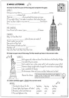 Vorschau - Arbeitsblätter - SONGTEXT ABOUT NEW YORK - Empire State of Mind (Part II) - Seite 1