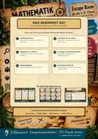 Vorschau - Arbeitsblätter - Mathe Escape Room Paket Klasse 5/6 – ggT, kgV, Primzahlen & Teilbarkeit - Seite 2